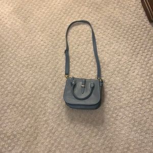 Fossil Blue Leather Handbag